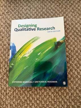 Designing Qualitative Research 6th edition, Marshall, Rossman 9781452271002